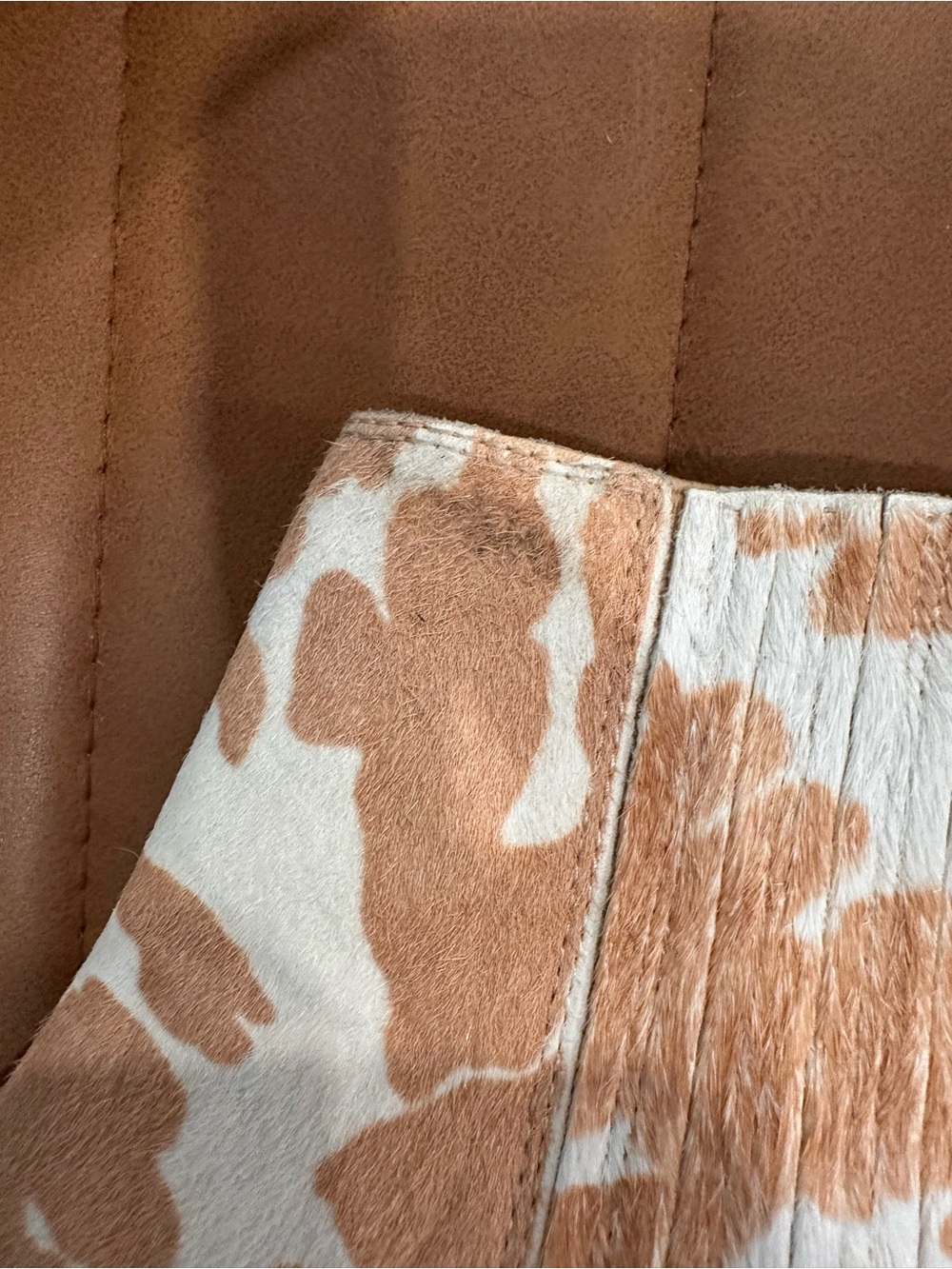 Nine West Cow Print Ankle Boots - Picture 6 of 8
